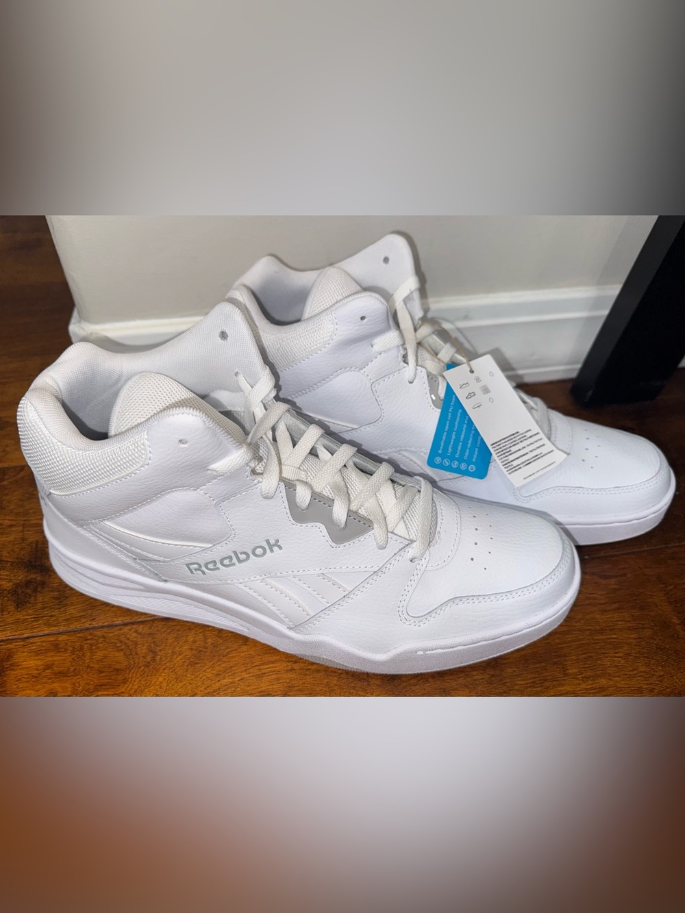 Reebok Men's White High-Top Athletic Sneakers